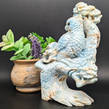 Amazonite "Bird in a Tree" Carving~CRAMBIAT