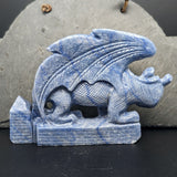 Blue Aventurine "Guardian" Dragon Carving~CRBADRAG
