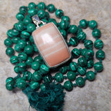 "Red Malachite" Pendant~JSSRMALA