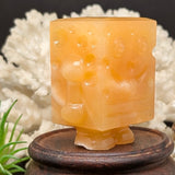 Yellow Calcite Spongebob Square Pants Carving~CRCSBSP1