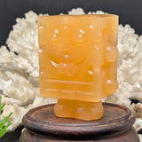 Yellow Calcite Spongebob Square Pants Carving~CRCSBSP2
