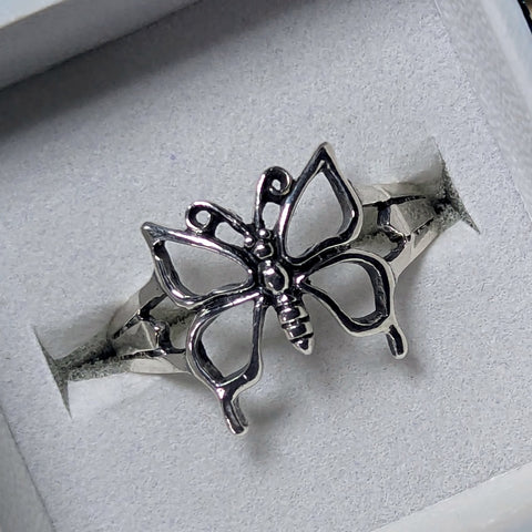 Ornate Butterfly Ring #9~JSSROBFY