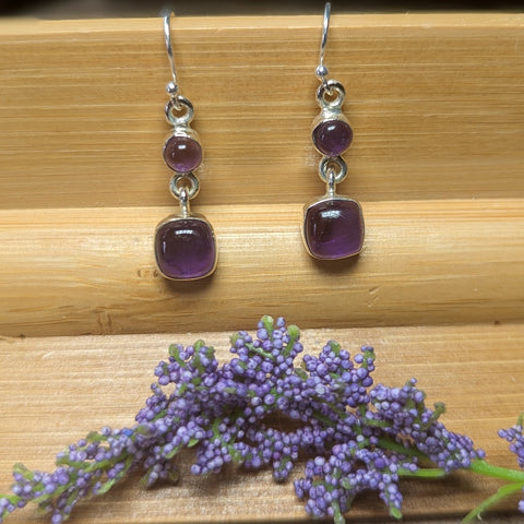 Amethyst Earrings~JSSAMEE2