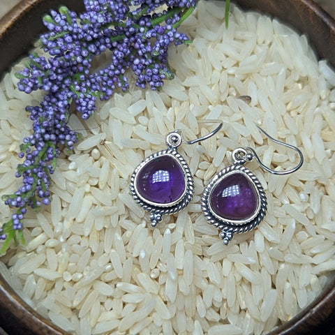 Amethyst Earrings~JSSAMEE5