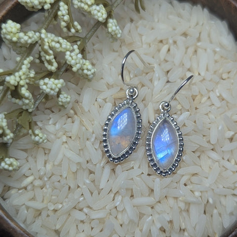 Rainbow Moonstone Earrings~JSSMOON3