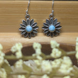 Larimar Flower Earrings~JSSLARFL