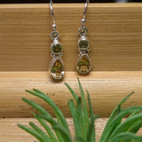 Citrine & Peridot Earrings~JSSCITP2