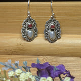Pearl & Ruby Earrings~JSSPRLRB