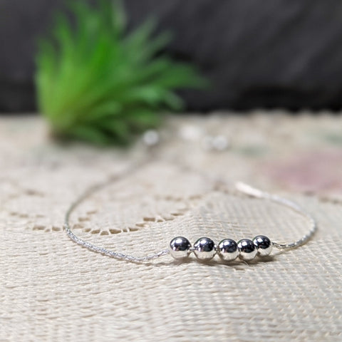 Sterling Silver Adjustable Bracelet~JSSBRACB