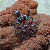 Faceted Garnet Pendant~JSTGARP2