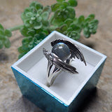 Labradorite Angel Wings Ring~JSSLBRNG
