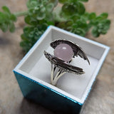 Kunzite Angel Wings Ring~JSSKZRNG