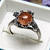 Sunstone Flower & Vine Ring~JSSSFLVR