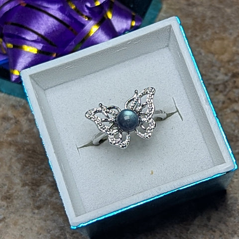 Labradorite Butterfly Ring~JSTLABBR