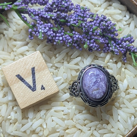 Charoite Ring~JSTCHARR