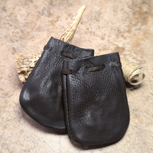 Leather Medicine Bag~Black~RITLMBBK – EarthSpeak