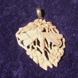 Mammoth Ivory Dragonfly Pendant JPMIDF01