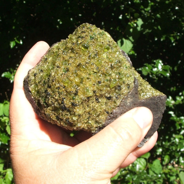 Peridot & Basalt~New Mexico CRPERBAS – EarthSpeak