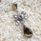 Schalenblende & Herkimer Diamond Pendant~JSCHAL12