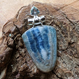 Blue Scheelite & Blue Topaz Pendant~JSCHEEL3