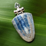 Blue Scheelite & Blue Topaz Pendant~JSCHEEL3