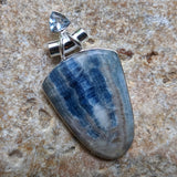 Blue Scheelite & Blue Topaz Pendant~JSCHEEL3