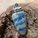 Blue Scheelite & Blue Topaz Pendant~JSCHEEL4