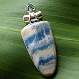 Blue Scheelite & Blue Topaz Pendant~JSCHEEL4