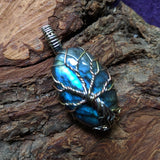 Labradorite Tree Wire Wrapped Pendant~JWRLABT4