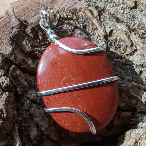 Red Jasper Pendant~JSPWRRJ5