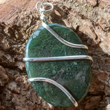 Moss Agate Pendant~JSPWRMA3