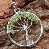 Peridot Tree Pendant~ JSPWRPTR