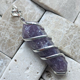 Lepidolite Point Pendant~JSPWRLP2