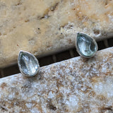 Blue Topaz Post Earrings~JSSBTER2