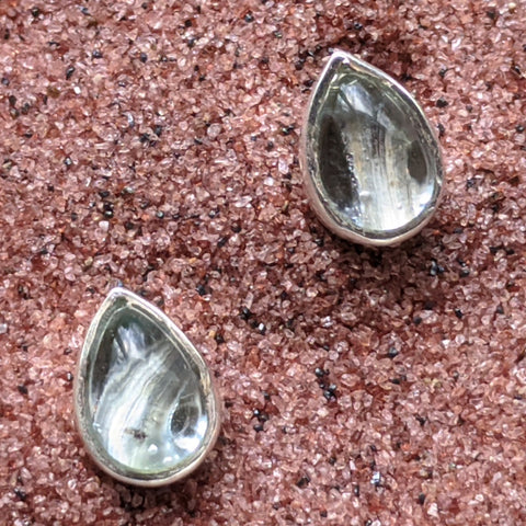 Blue Topaz Post Earrings~JSSBTER2