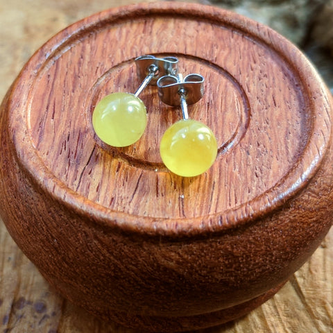 Amber Post Earrings~JSSAMBER