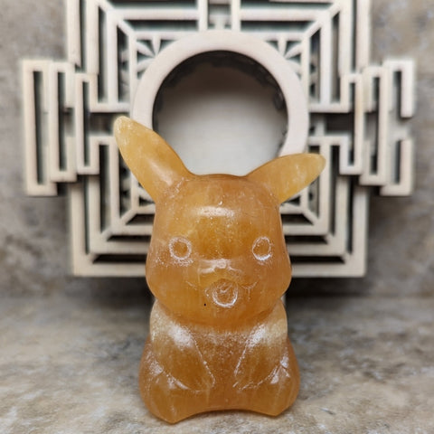 Yellow Calcite Pikachu~CRYCPIK3