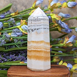 Dendritic Yellow Calcite Generator~Medium~CRDYCG03