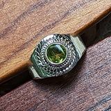 Sterling Silver Size 7 Peridot Ring~JSSPERR3