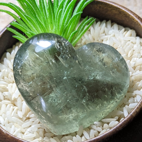 Prasiolite Heart (Green Amethyst)~CRPRASH4