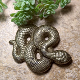 Pyrite Snake Carving~CRPSNAKE