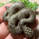Pyrite Snake Carving~CRPSNAKE
