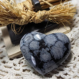 Snowflake Obsidian Heart~CRSOHRT1