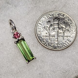 Green & Pink Tourmaline Pendant~JSSGPTP1