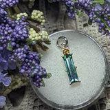 Indicolite & Gold Tourmaline Pendant~JSSGPTP4