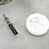 Indicolite & Gold Tourmaline Pendant~JSSGPTP5