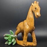 Mariam Jasper Giraffe Carving~CRMJGIRA