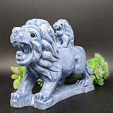 Blue Aventurine "Lion King" Carving~CRBALION