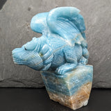 Amazonite "The Keep" Castle Dragon Carving~CRAMKEEP