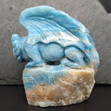 Amazonite "The Keep" Castle Dragon Carving~CRAMKEEP